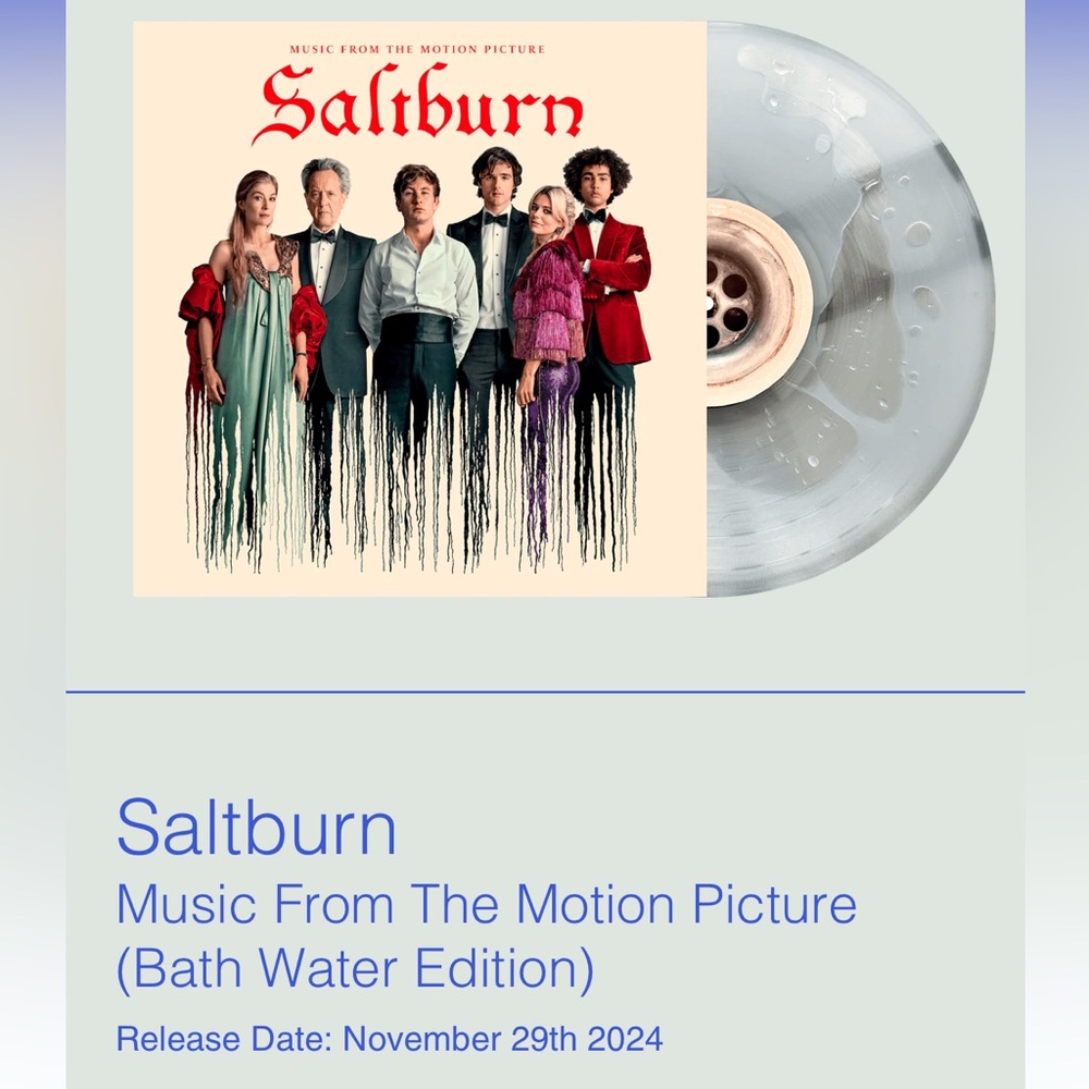 Sealed Saltburn (Bath Water Edition) Vinyl RARE